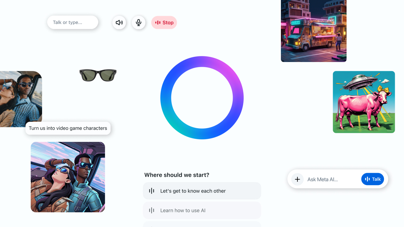 Meta AI header-content-page