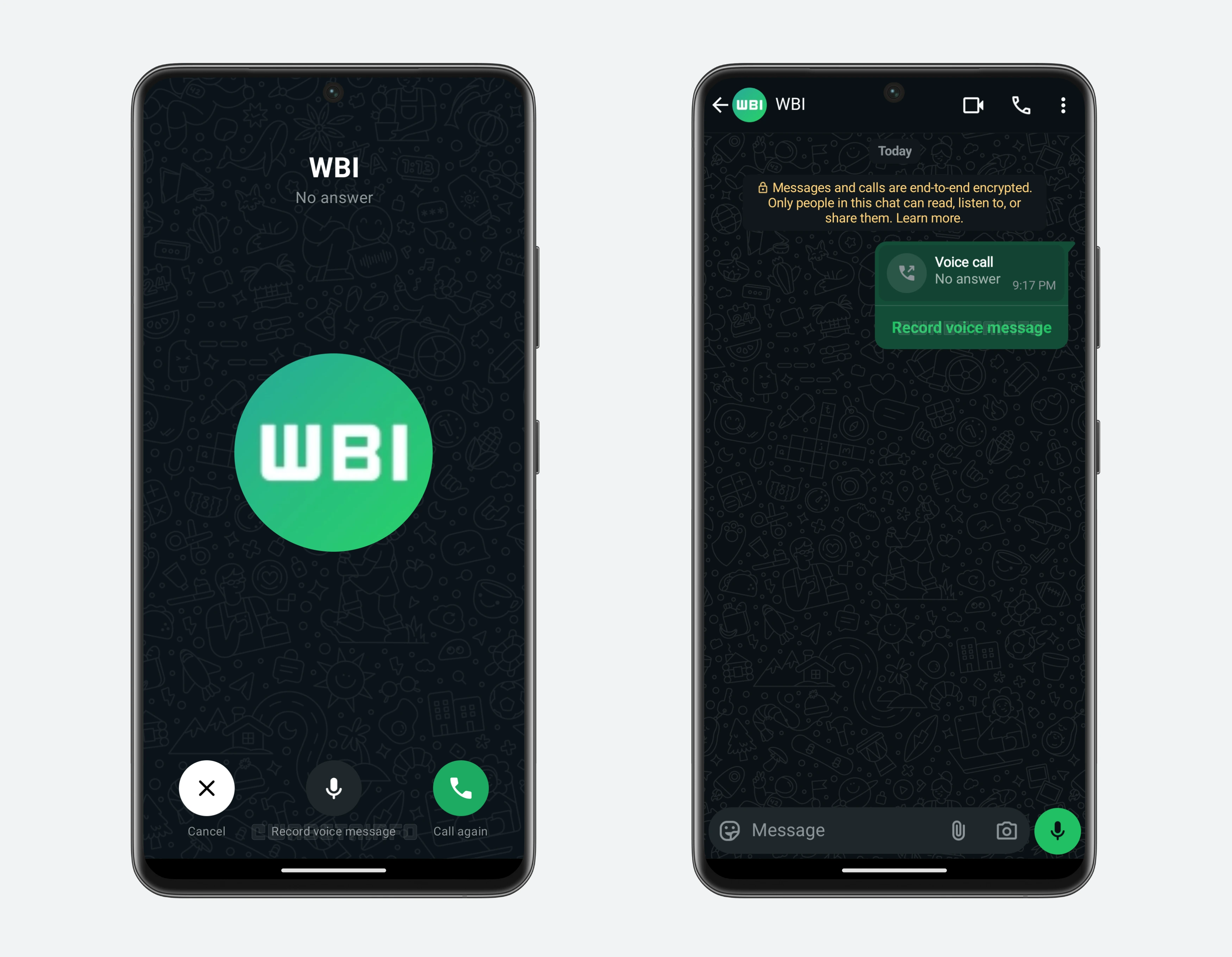 whatsapp voicemail feature