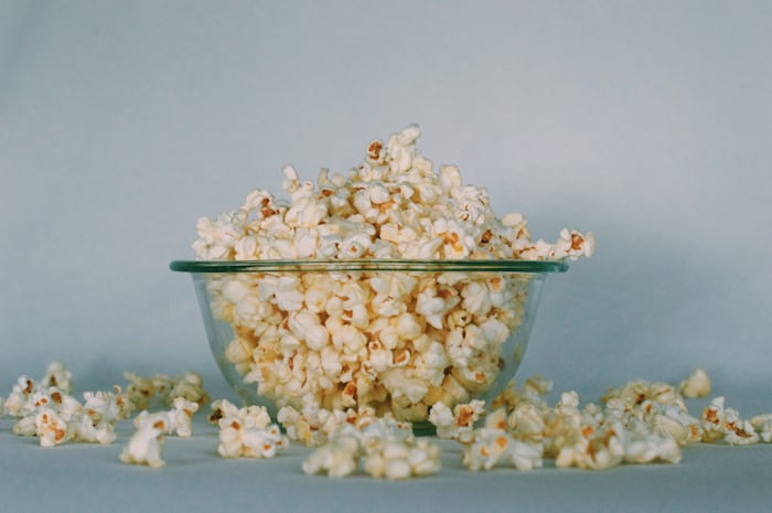 Eating a popcorn during a movie strated from ancient times