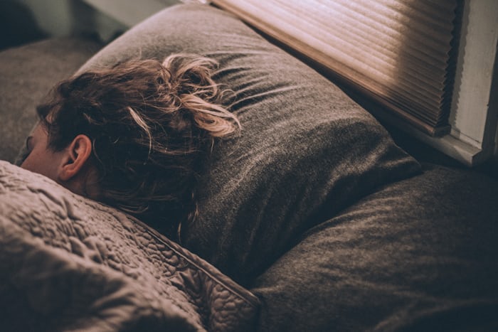 Sleeping time on Bed