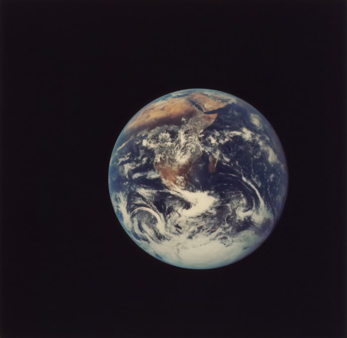 A picture of Planet Earth from space